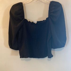 Smocked crop top